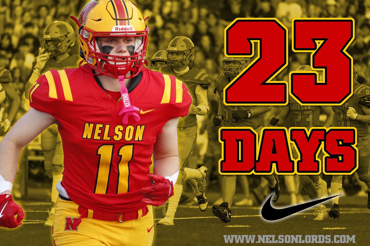 𝗦𝗣𝗥𝗜𝗡𝗚 𝗕𝗔𝗟𝗟 𝗖𝗢𝗨𝗡𝗧𝗗𝗢𝗪𝗡…

𝟮𝟯 𝗗𝗔𝗬𝗦 𝗔𝗪𝗔𝗬‼️

🔴🟡🏈 #GoLords