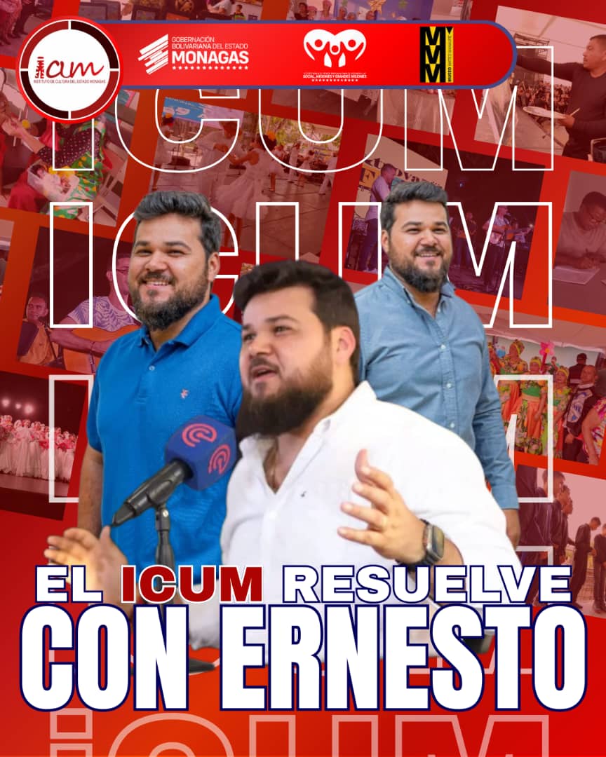 La gran familia cultural de Monagas: artistas, cultores, obreros y administrativo del Instituto de Cultura del Estado Monagas (ICUM) ratificamos nuestra lealtad con el "muchacho de la barba". Un líder comprometido con su pueblo que puesta al desarrollo del Estado.