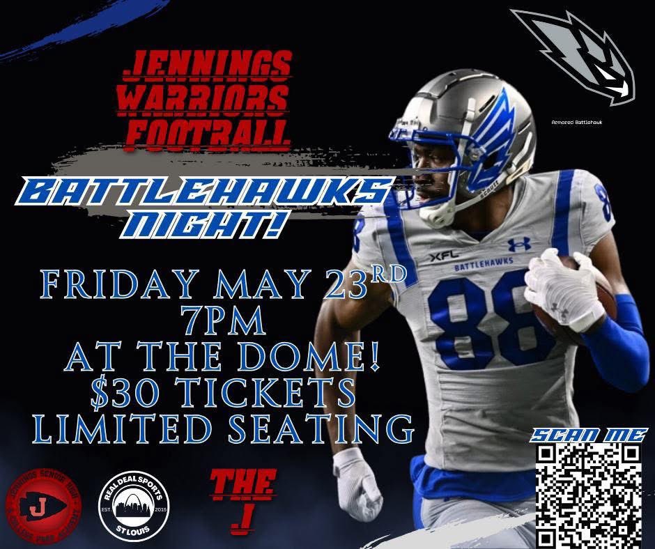 Jennings High Warrrior Football (@jtownfball314) on Twitter photo We Got 2️⃣ GREAT Events to Kick Start Summer 2025:
Youth Camp
(Grade 4-8) :
events.hometownticketing.com/boxoffice/jenn…
BattleHawk Game: gofevo.com/event/Jennings…
<a href="/Jaymo10_/">Jeremy Ingrum</a> <a href="/_DHenderson26/">Dazayvion Henderson</a> <a href="/coachdgreen_/">Coach Darrell Green</a> <a href="/klwilk88/">Coach Wilkison</a> <a href="/Realdeal_314/">Real Deal Sports! STL</a> <a href="/thegreateststl/">GreaterSourceProductionNucleus</a> <a href="/Treyupn7xt/">Treyvon Bobbitt</a> <a href="/TerryWilsonSTL/">Jennings City Councilman Terry Wilson</a> <a href="/YolondaHenders2/">City of Jennings, MO</a> <a href="/JenningsK12/">Jennings School District</a> We Got 2️⃣ GREAT Events to Kick Start Summer 2025:
Youth Camp
(Grade 4-8) :
events.hometownticketing.com/boxoffice/jenn…
BattleHawk Game: gofevo.com/event/Jennings…
<a href="/Jaymo10_/">Jeremy Ingrum</a> <a href="/_DHenderson26/">Dazayvion Henderson</a> <a href="/coachdgreen_/">Coach Darrell Green</a> <a href="/klwilk88/">Coach Wilkison</a> <a href="/Realdeal_314/">Real Deal Sports! STL</a> <a href="/thegreateststl/">GreaterSourceProductionNucleus</a> <a href="/Treyupn7xt/">Treyvon Bobbitt</a> <a href="/TerryWilsonSTL/">Jennings City Councilman Terry Wilson</a> <a href="/YolondaHenders2/">City of Jennings, MO</a> <a href="/JenningsK12/">Jennings School District</a>