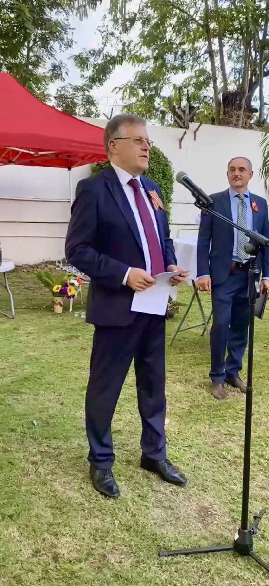 RussiaJamaica's tweet image. 🇷🇺 On May 7, a solemn event was held on the territory of the Russian Embassy in Jamaica with the participation of compatriots and Jamaican citizens who are friendly to our country, on the occasion of the 80th anniversary of the Victory in the Great Patriotic War.
🎖 Russian…