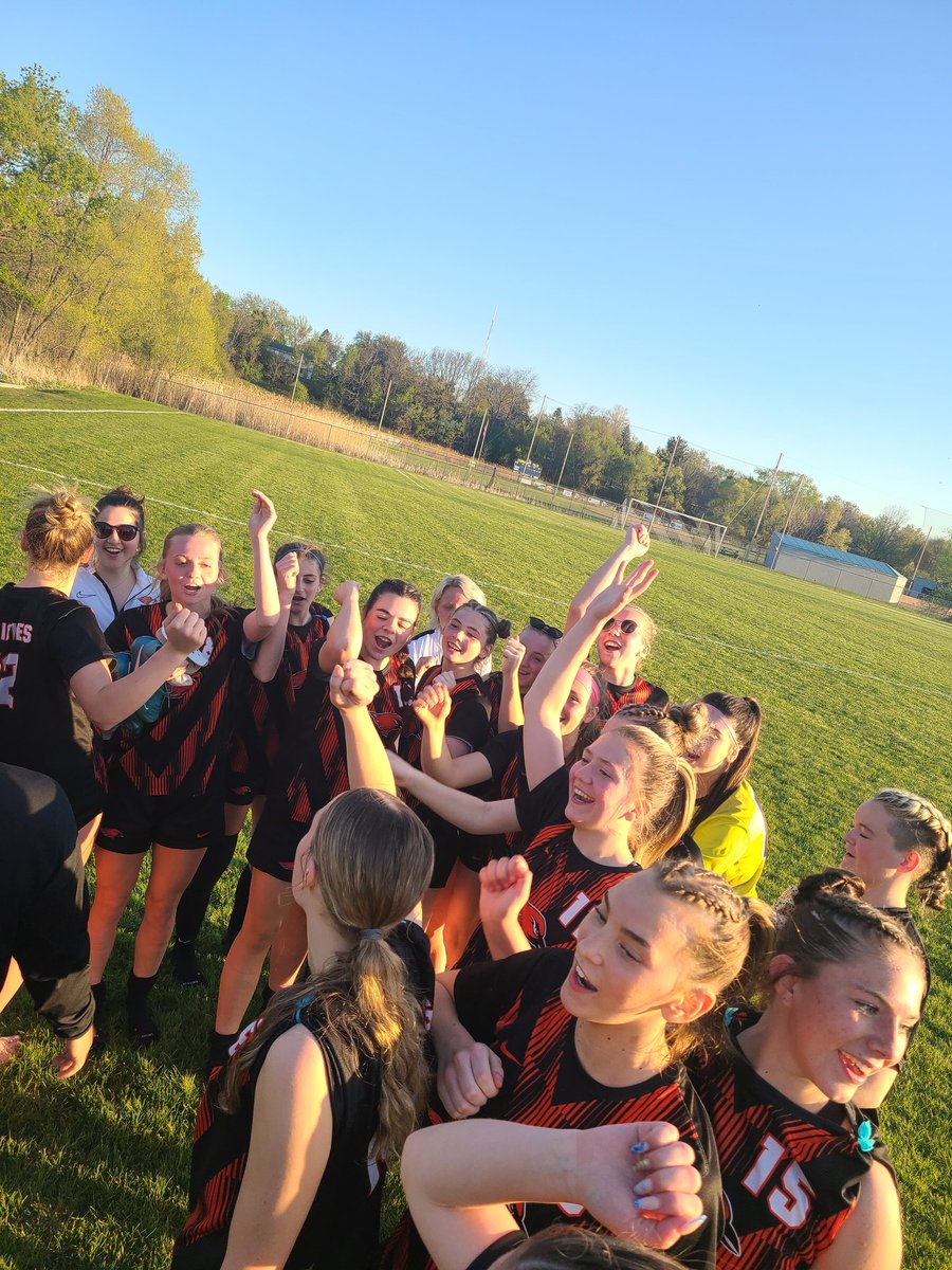 What a way to start our New Berlin West Tournament. 8-0 win over South Milwaukee, Hat Trick by Nikkiemae Reinwald, goals from Ellie, Cora, Lily, Dakota, and Carys.  The best part, we assisted on 7 of the 8 goals.  Great team effort!