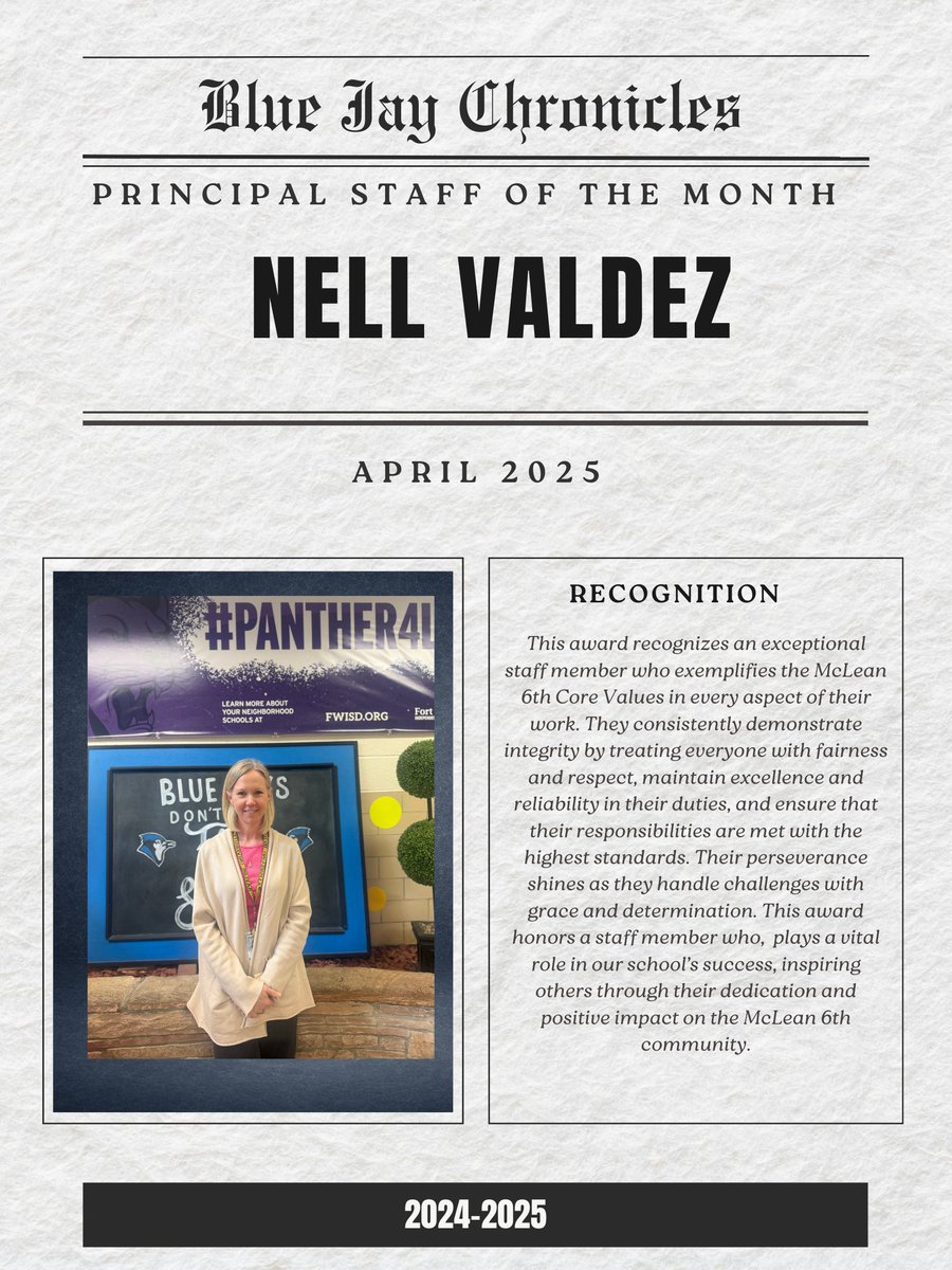 McLean 6th Grade Center (@mclean6fwisd) on Twitter photo 📚 Shout-out to Ms. Valdez — our literacy champion! 💫 Her love for books is contagious, and she’s created a cozy, welcoming space where students can explore, imagine, and grow. Thank you for helping our readers soar! 📖💙 #LiteracyLove <a href="/KarilyCruz/">Karily Dean Cruz, M.A</a> . . 📚 Shout-out to Ms. Valdez — our literacy champion! 💫 Her love for books is contagious, and she’s created a cozy, welcoming space where students can explore, imagine, and grow. Thank you for helping our readers soar! 📖💙 #LiteracyLove <a href="/KarilyCruz/">Karily Dean Cruz, M.A</a> . .