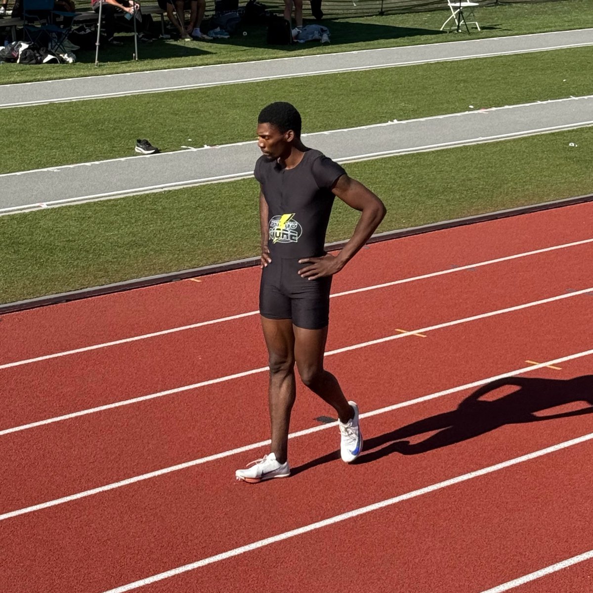 Fred Kerley (@fkerley99) on Twitter photo Still in the shadows, charging up. Say no more ⚡️⚡️⚡️ 9.95w 9.87w final tomorrow Still in the shadows, charging up. Say no more ⚡️⚡️⚡️ 9.95w 9.87w final tomorrow