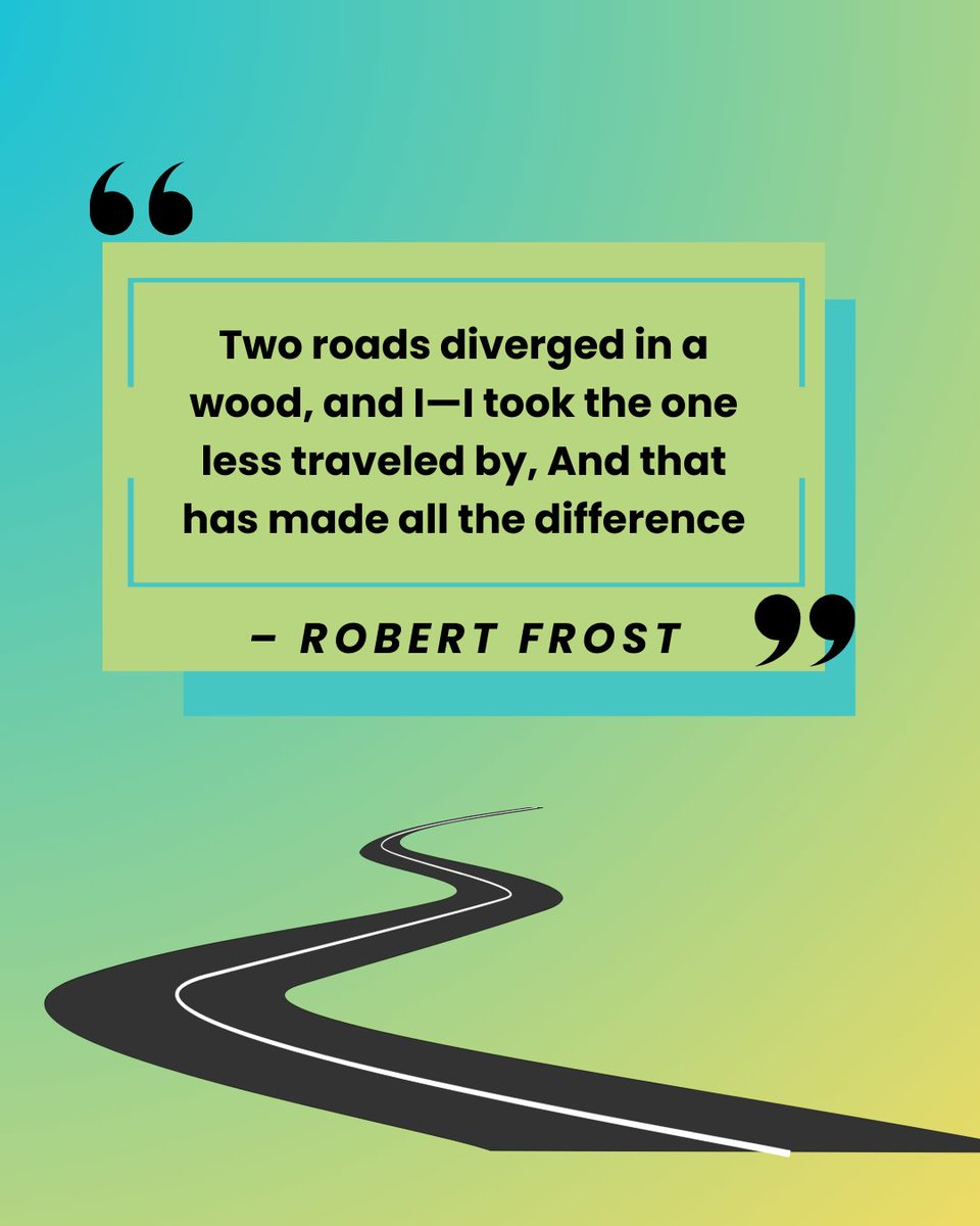 PlanetManny's tweet photo. Making the difficult or unconventional choice can lead to great adventures! 

Don't be afraid to be different! Your life is unique and your own. 

#QuoteofTheDay #LifeQuote https://t.co/JNfvsZFycQ