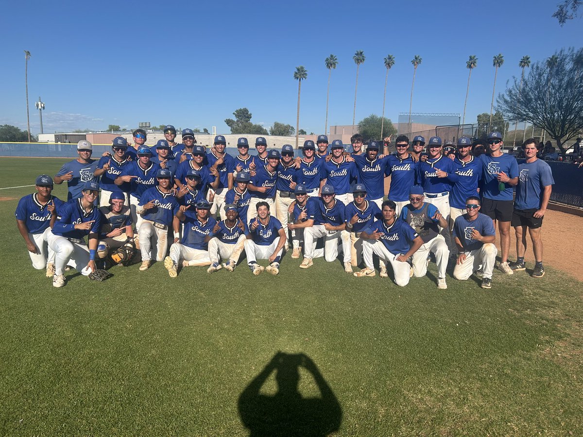 SMCCCougars's tweet image. REGION I DIVISION II CHAMPIONS!! @SoMtnBaseball defeats Pima CC 11-6 to claim its second-straight Regional Title! Bryan Lorenz named Regional MVP!! District Championships this Thursday-Saturday at #SMCC!! More info to come …