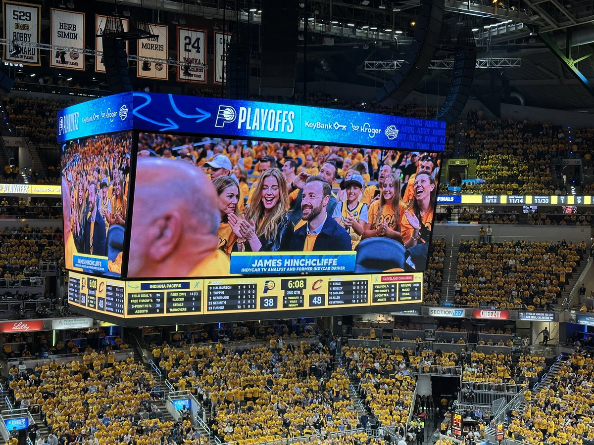 Alexa Ross (@alexarosstv) on Twitter photo Talk about Pacers and Racers! <a href="/IndyCarOnFOX/">INDYCAR on FOX</a> analyst <a href="/Hinchtown/">James Hinchcliffe</a> is in the building for Game 3 of the Eastern Conference Semifinals.
You can catch him calling the Sonsio Grand Prix from the IMS Road Course on <a href="/FOX59/">FOX59 News</a> tomorrow at 4:30pm Talk about Pacers and Racers! <a href="/IndyCarOnFOX/">INDYCAR on FOX</a> analyst <a href="/Hinchtown/">James Hinchcliffe</a> is in the building for Game 3 of the Eastern Conference Semifinals.
You can catch him calling the Sonsio Grand Prix from the IMS Road Course on <a href="/FOX59/">FOX59 News</a> tomorrow at 4:30pm
