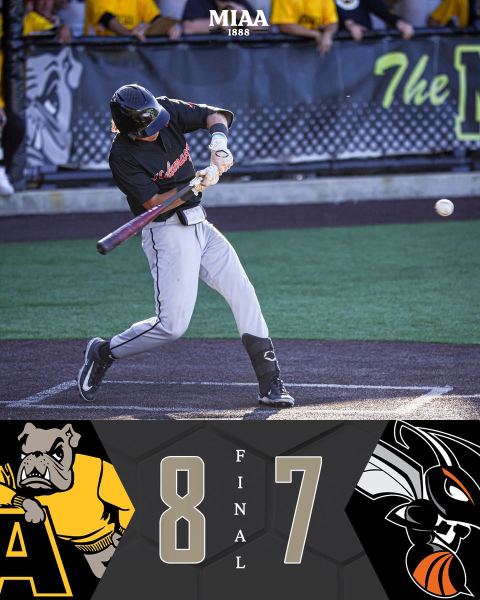 Kalamazoo’s season ends in the 12th inning of the MIAA Tournament Championship. The Hornets finish with a 28-16 record, good for third most wins in school history. 🐝⚾️