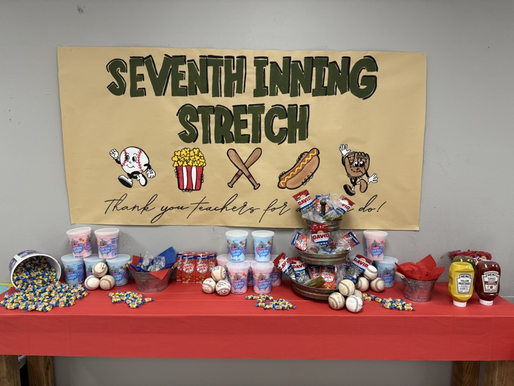 Huge thank you to our fabulous PTO for making teacher appreciation the best it's ever been! Ballpark luncheon for the best teachers this side of the Mississippi!!