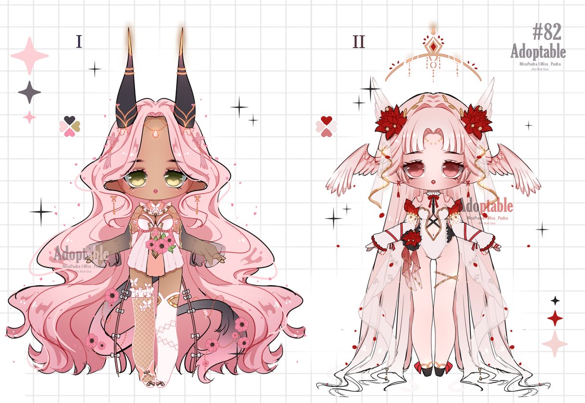 Miss_Pudra's tweet image. 🎀Pinky Girls Adoptable 🎀

They&apos;re already been preclaimed 🥰
Thank you! 

#adopts #adoptable #chibiadopt