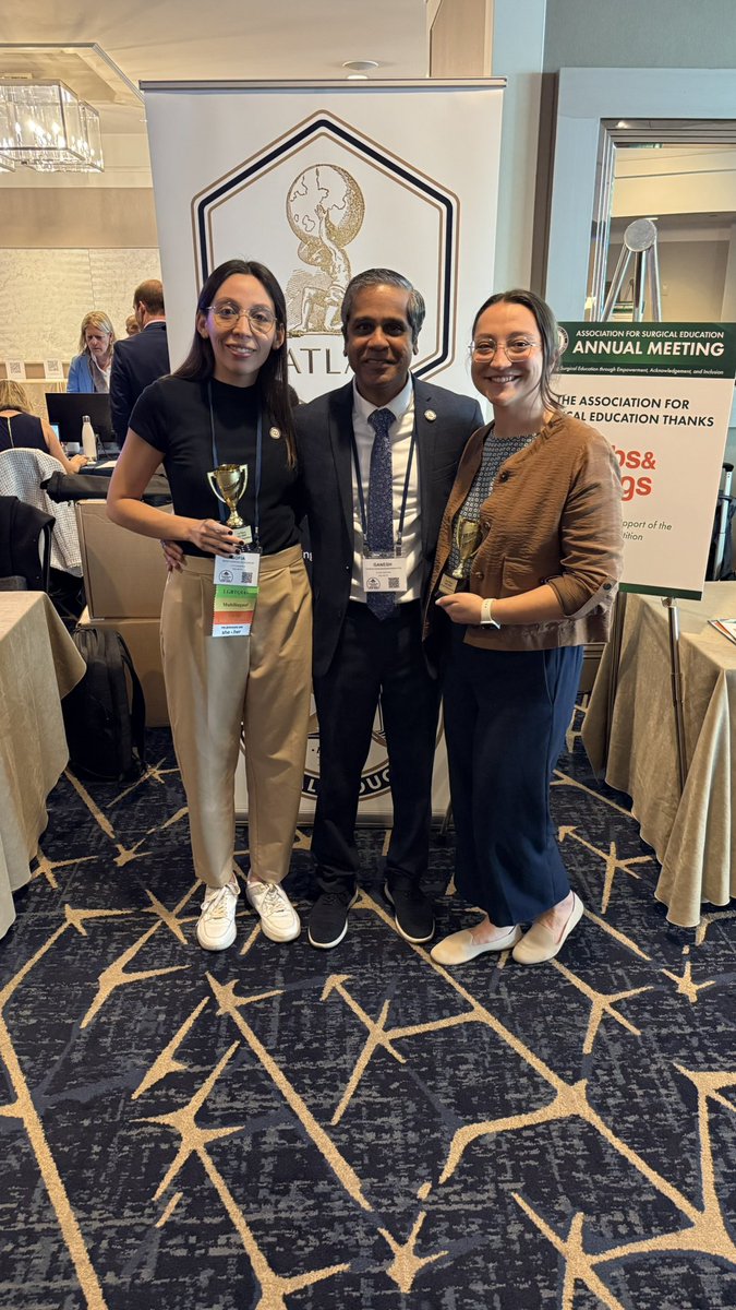 Ganesh Sankaran PhD 🇺🇸🇮🇳🇦🇷 (@sankaganesh) on Twitter photo Congratulations to <a href="/Surg_Education/">Association for Surgical Education</a> ATLAS competition winners! So proud of both <a href="/sofiagarcesp02/">Sofía Garcés Palacios, M.D</a> <a href="/DHoaglandMD/">Darian Hoagland, MD</a> #ASE25 Congratulations to <a href="/Surg_Education/">Association for Surgical Education</a> ATLAS competition winners! So proud of both <a href="/sofiagarcesp02/">Sofía Garcés Palacios, M.D</a> <a href="/DHoaglandMD/">Darian Hoagland, MD</a> #ASE25