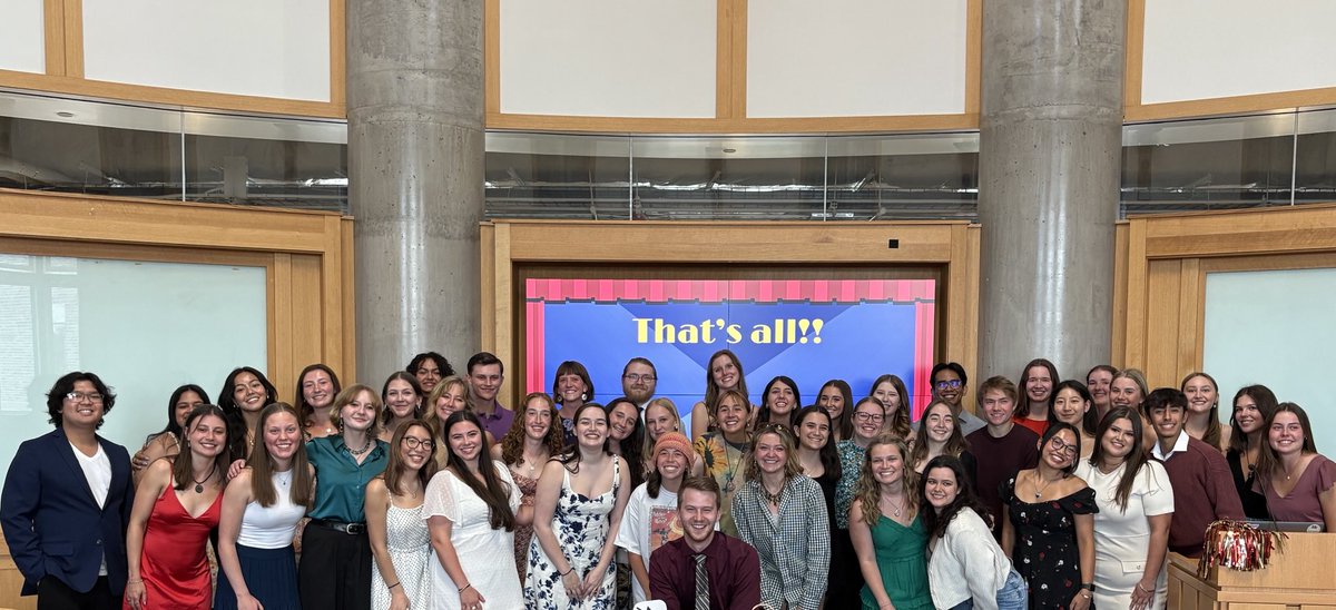 ⁦<a href="/DUAdmissions/">DU Admission</a>⁩ tour guide celebration! Another incredible year of campus tours!