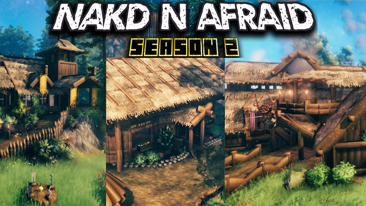 #valheim Nakd N afraid Season episodes will start rolling out tomorrow, you will be able to vote and be a part of the journey  Video out at 7am EST