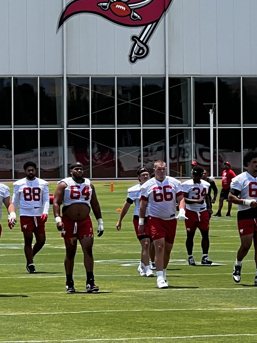 JCAllenNFL's tweet photo. Bucs Rookie Mini Camp day 1 photo dump:

OL Ben Scott 
@Bscott66_ https://t.co/dJFZp6JNEF
