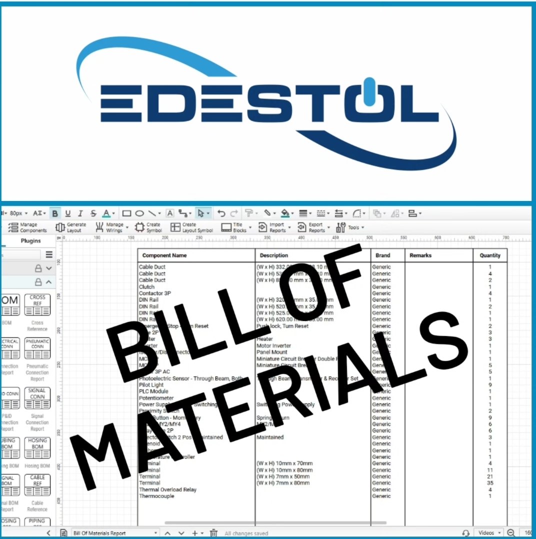 EEDesignTools's tweet image. Feature Friday: BOM Generation 🧾💡

Cut down quoting time with Edestol’s automatic Bill of Materials (BOM) feature. Generate accurate BOMs in seconds—saving you hours!

Discover more at edestol.com. ⬅️

#FeatureFriday #BillOfMaterials #FastQuotes #EEDesignTools