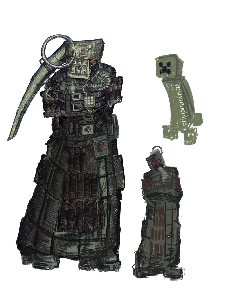 ZESTYMACHINE's tweet image. #creeper