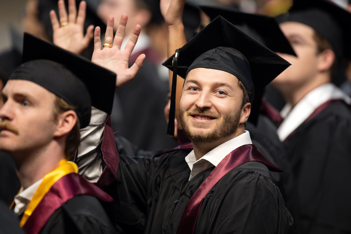TAMU's tweet photo. This is the moment weβve all been waiting for:
You're looking at Texas A&Mβs newest graduates. Congrats, Ags! π
#TAMUgrad #GigEm #TAMU #Graduation https://t.co/6whfeM5Wsn