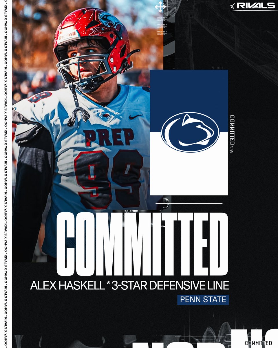 Penn State Nittany Lions | Happy Valley Insider (@pennstaterivals) on Twitter photo 🦁WE ARE…..BETTER🦁
2026 <a href="/SJPrep_Football/">St Joe’s Prep Football</a> DL Alex Haskell (<a href="/Alexhaskell99/">Alexander Haskell</a>) has committed to Penn State Football!
👉 tinyurl.com/Haskell2PSU 🦁WE ARE…..BETTER🦁
2026 <a href="/SJPrep_Football/">St Joe’s Prep Football</a> DL Alex Haskell (<a href="/Alexhaskell99/">Alexander Haskell</a>) has committed to Penn State Football!
👉 tinyurl.com/Haskell2PSU