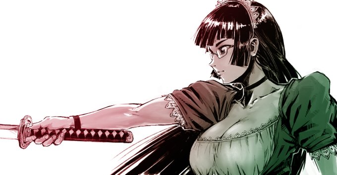 メイドっぽいイラストあんまり描かない(フリルが面倒すぎるんで) 