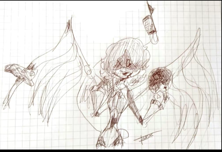 Tsukiel_'s tweet photo. Hice un par de dibujos inspirados en el cómic "Serial designación U" (creado por @Zzsark 🤓 )  que por cierto que joya de cómic 😻 
.
.
.
#art #murderdrones #drawings https://t.co/tryTvYR11k