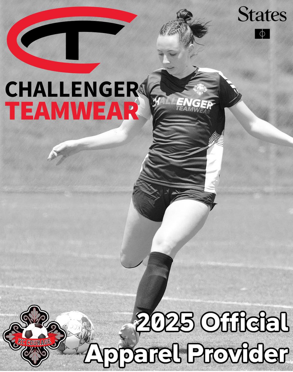 📣Partner Spotlight📣

Challenger Teamwear has been the official outfitter of the KC Courage since 2017. The quality and design of each kit is top notch. We are proud to once again wear the Challenger name across our chest. Look good. Play good. ❤️⚽️🖤