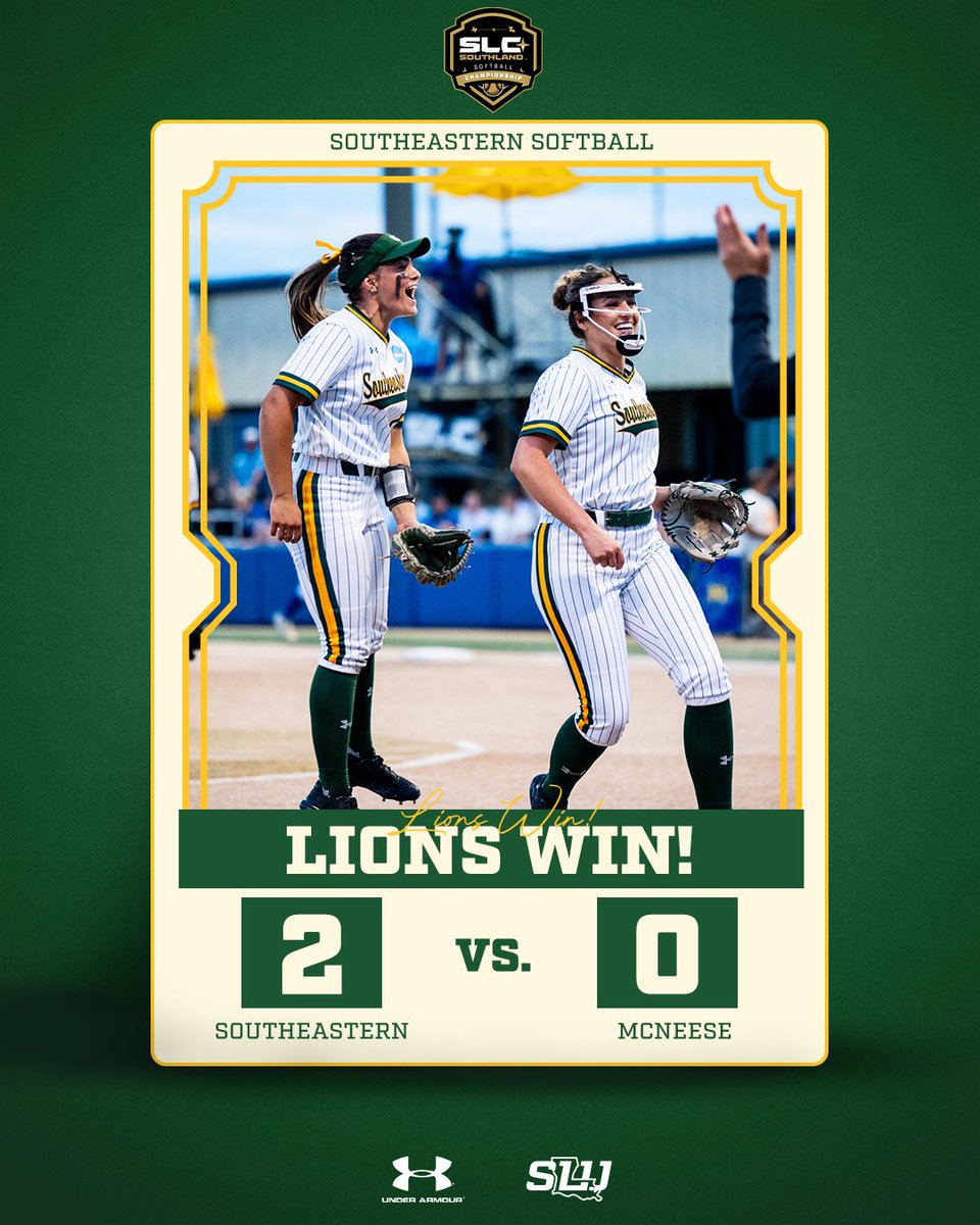 Lainee Bailey has a complete game shutout on the mound to send us to game 3! 

#LionUp