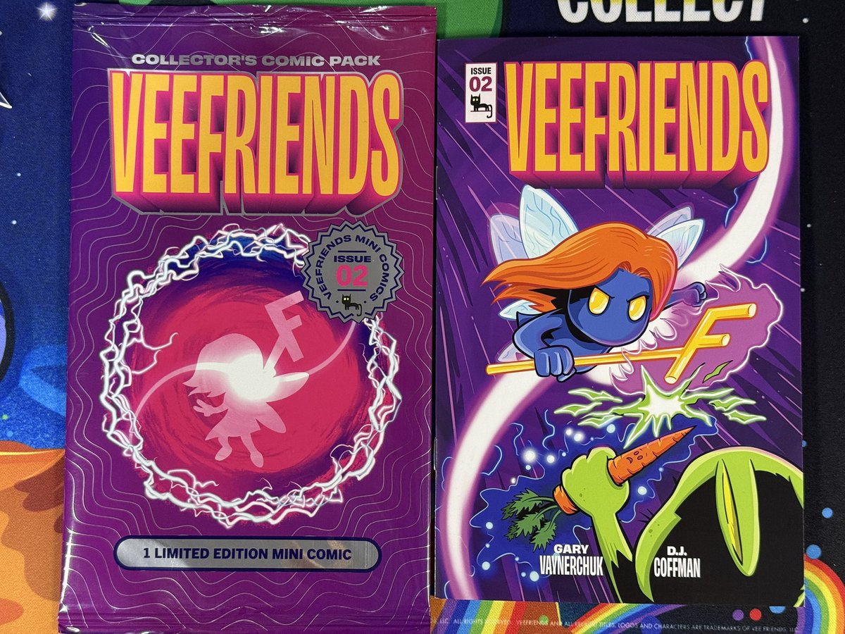 Finally had the chance to read comic #2!
The plot had me like 🤯. Cover to cover, amazing art and lore🤫. More than excited for the next edition! If you have not read this edition yet, I highly recommend it!!!
<a href="/veefriends/">VeeFriends</a>