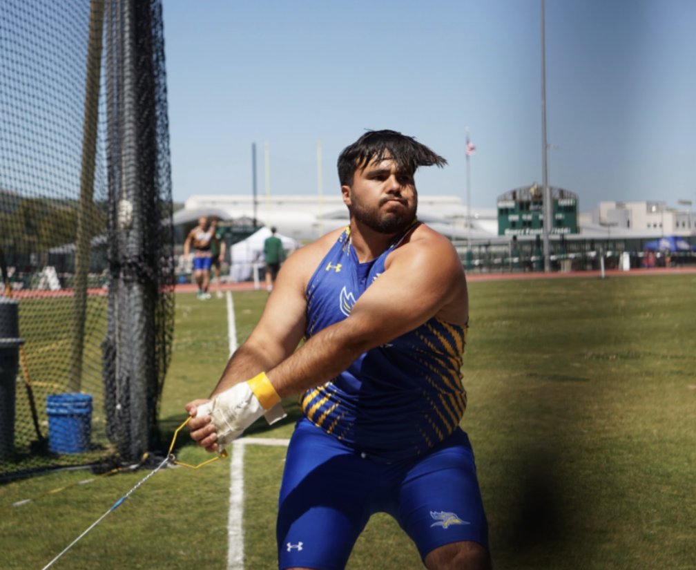 Tom 62.31m 🥈 hammer throw with NCAA mark.  <a href="/csub_tf_xc/">CSUB TF/XC</a> at Titan Tune Up