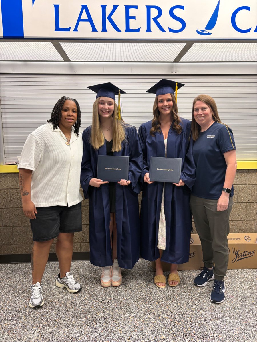 We are SO proud of these three young women. Grace, Paige, and Morgan will be missed as they move on in their academic and athletic careers. Thank you for ALL that you have given to lowa Lakes!