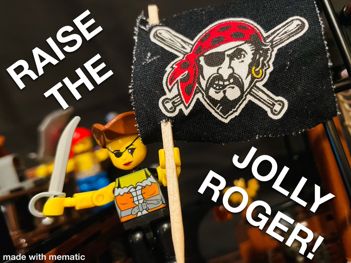 Phew! That’s a #RaiseIt!🖤🗡️🏴‍☠️💛
It’s been too damn long! Shake out the wrinkles on that Jolly Roger! Let the wind take the moths!

Canario and Triolo with 1 run bombs!
💣💥

Cutch with an RBI double!

#LetsGoBucs #Pirates #RTJR