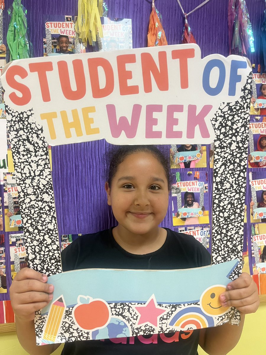 Congratulations to our student of the week! Barbie tries in all of her classes even when it’s tough. She never gives up and always follows directions the first time. We can count on Barbie to do the right thing at lunch, specials, and even when no one is watching.