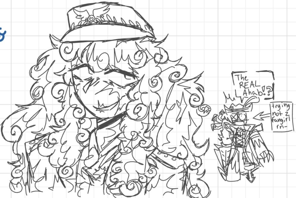 8127Fox's tweet image. Sorry if I drew Ahab bad 😔
Also I'm scared to tag limbus company 😭😭😭
I really love both Ahabs/Gasharpoons
