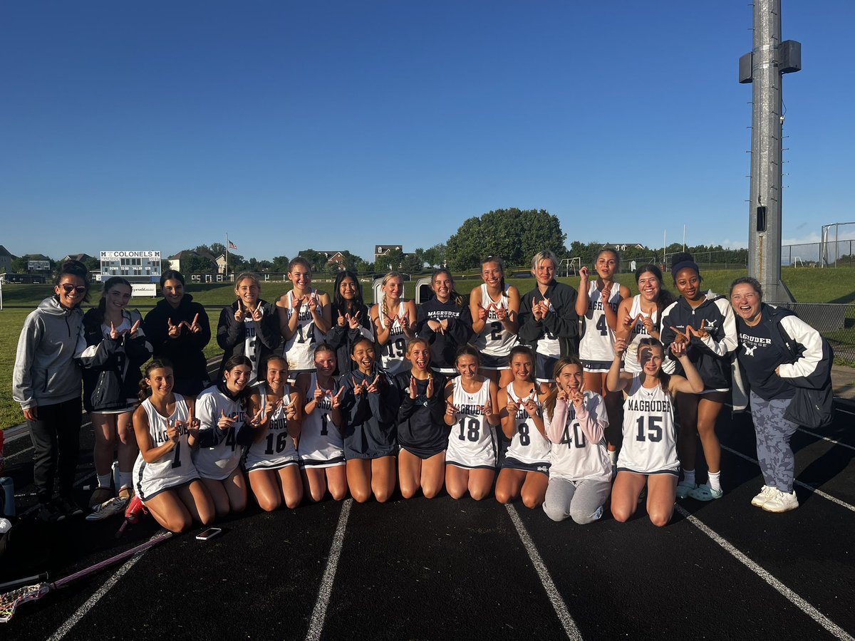 Magruder Athletics Department (@magruderad) on Twitter photo Congratulations to our Varsity Girls lacrosse team for defeating Kennedy tonight in the Regional Semifinals.
We will host Wootton at 6:00pm on Monday May 12th in the 3A West Regional Final.
<a href="/MagruderHS/">Magruder Colonels</a> <a href="/MHS_principal/">Chris Ascienzo</a> Congratulations to our Varsity Girls lacrosse team for defeating Kennedy tonight in the Regional Semifinals.
We will host Wootton at 6:00pm on Monday May 12th in the 3A West Regional Final.
<a href="/MagruderHS/">Magruder Colonels</a> <a href="/MHS_principal/">Chris Ascienzo</a>