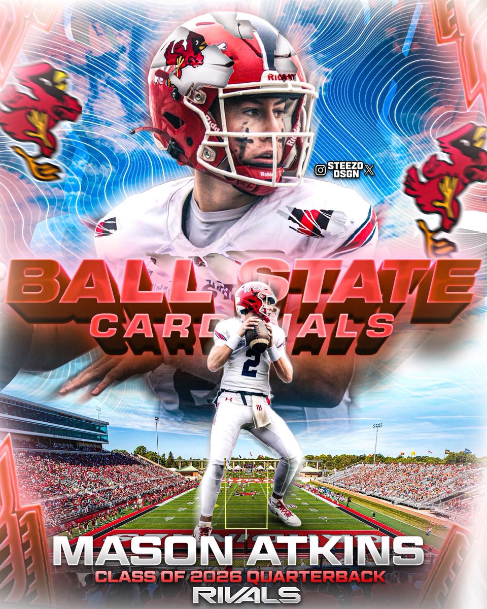 Mason Atkins (@masonatkins20) on Twitter photo I am very excited to announce my commitment to Ball State University! Thank you to all of my coaches, friends, and family members for making this dream a reality‼️
<a href="/BallStateFB/">Ball State Football</a> <a href="/WABlackhawkFB/">West Aurora Football</a> <a href="/coacheimer/">Coach Eimer</a> <a href="/CoachHarmon_/">Craig Harmon</a> <a href="/CoachU_BSU/">Mike Uremovich 🇺🇸</a> <a href="/EDGYTIM/">Timothy “EDGYTIM” OHalloran</a> <a href="/Bryan_Ault/">Bryan Ault - Midwest Scout</a> <a href="/G1Bound/">Gus Ramos</a> <a href="/LemmingReport/">Tom Lemming</a> I am very excited to announce my commitment to Ball State University! Thank you to all of my coaches, friends, and family members for making this dream a reality‼️
<a href="/BallStateFB/">Ball State Football</a> <a href="/WABlackhawkFB/">West Aurora Football</a> <a href="/coacheimer/">Coach Eimer</a> <a href="/CoachHarmon_/">Craig Harmon</a> <a href="/CoachU_BSU/">Mike Uremovich 🇺🇸</a> <a href="/EDGYTIM/">Timothy “EDGYTIM” OHalloran</a> <a href="/Bryan_Ault/">Bryan Ault - Midwest Scout</a> <a href="/G1Bound/">Gus Ramos</a> <a href="/LemmingReport/">Tom Lemming</a>