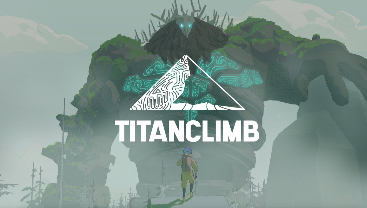 SandVehicle's tweet image. バンド・デシネ風の世界観での巨人に登るゲームを作っています。タイトルロゴをブラッシュアップ（ほぼリニューアル？）しました。より抽象的になりましたが、シンプルさと汎用性が向上されたかと思います #スーパーゲ制デー #IndieGameDev #indiedev