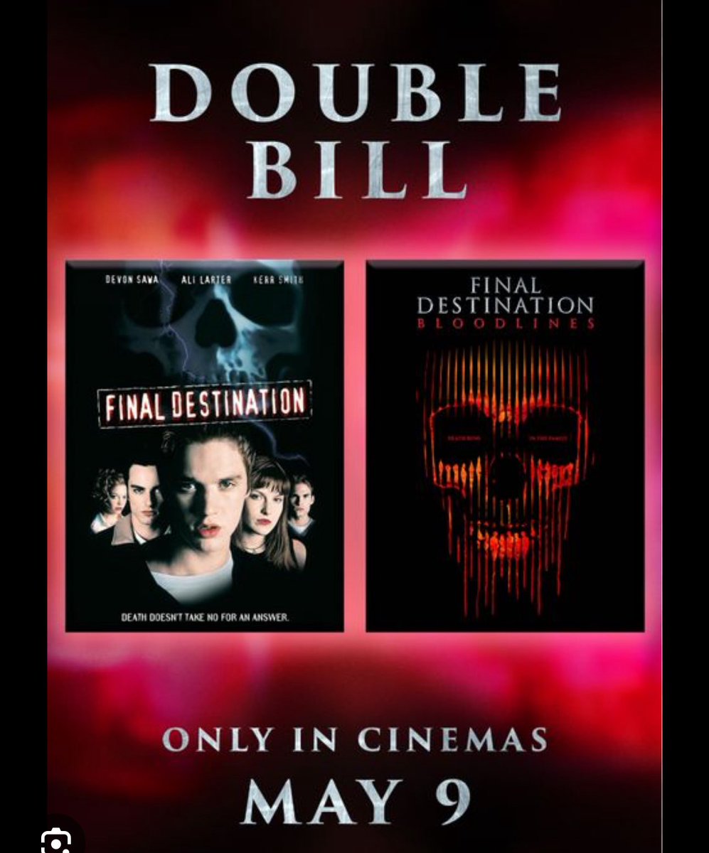 Watched the double bill tonight of both the original and brand new #FinalDestinationBloodlines 
Original: Such a classic! 
Latest: Actually very good! Turns out the trampoline &amp; rake is the least of your worries in this one 😂