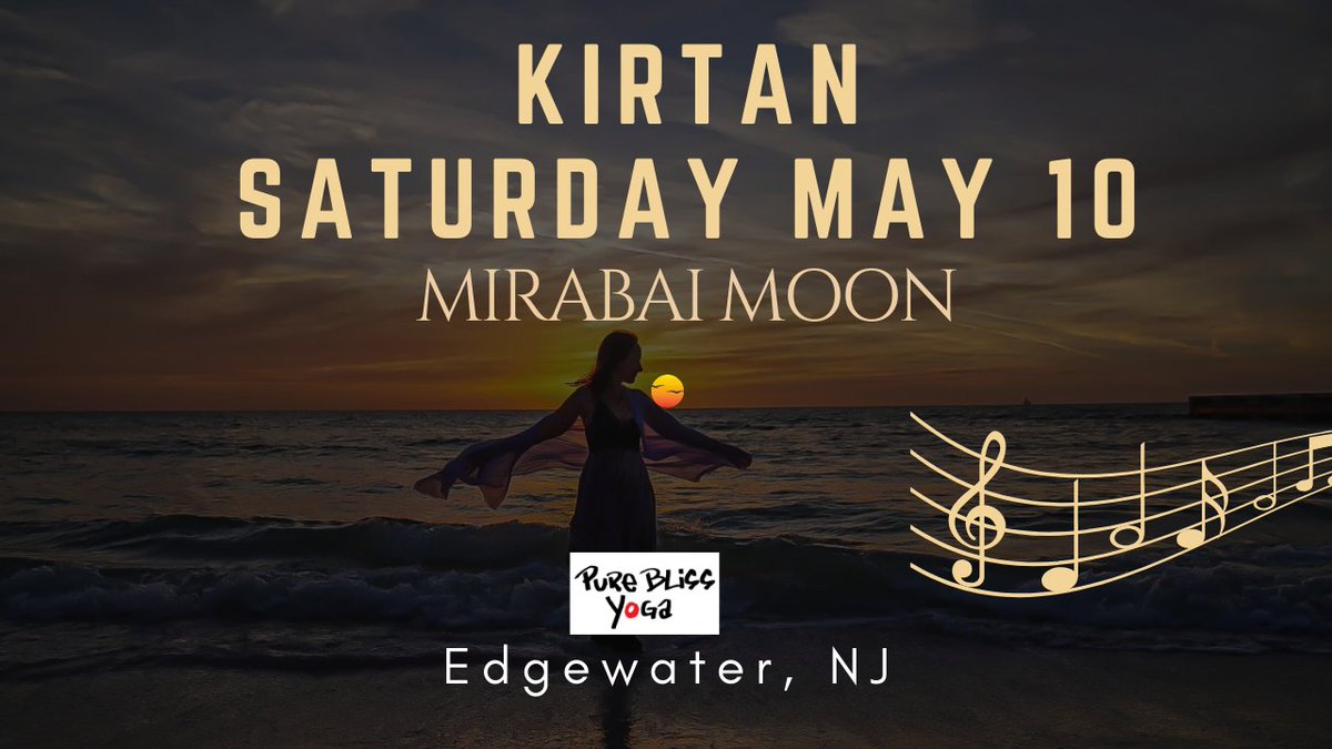 Kirtan with Mirabai Moon and Mattavi at 7PM Saturday! Want to come to the full day workshop and Bring a friend for free? BOGO text or call us for more info! 🌸 - mailchi.mp/pure-bliss-yog…