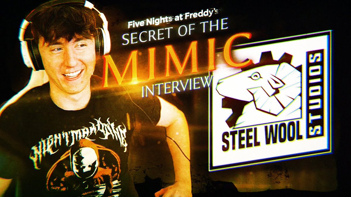 Dawko's interview with Evan Lampi from Steel Wool Studios will be released TOMORROW (May 10th) at 1 PM ET!

The 32-minute interview will focus entirely on Five Nights at Freddy's: Secret of the Mimic and will include never-before-seen content from the upcoming title 👀

(Link: