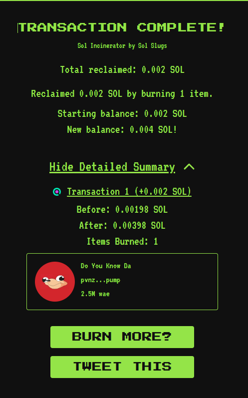 Done guys LFG. $WAE 
pvnzTYzwCN4YK19z9LeQzdKPaSMLGCotjP7wtqJpump