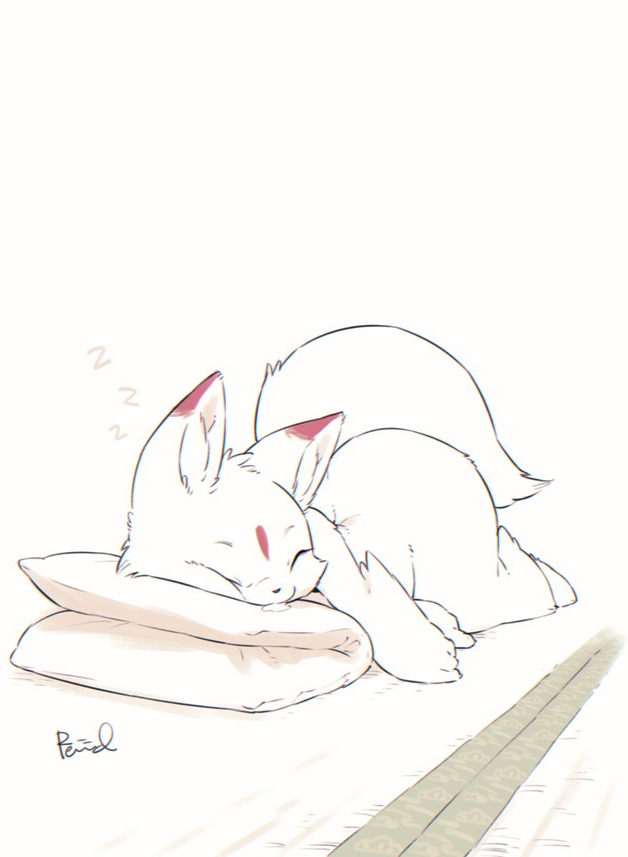 「うたた寝てんちゃん 」|石村怜治🦈のイラスト
