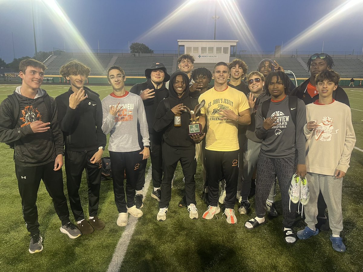 Congrats to the boys track team who won the Clay Eagles Invitational for the third year in a row…this time sharing it with Perrysburg. 
#CougsUP