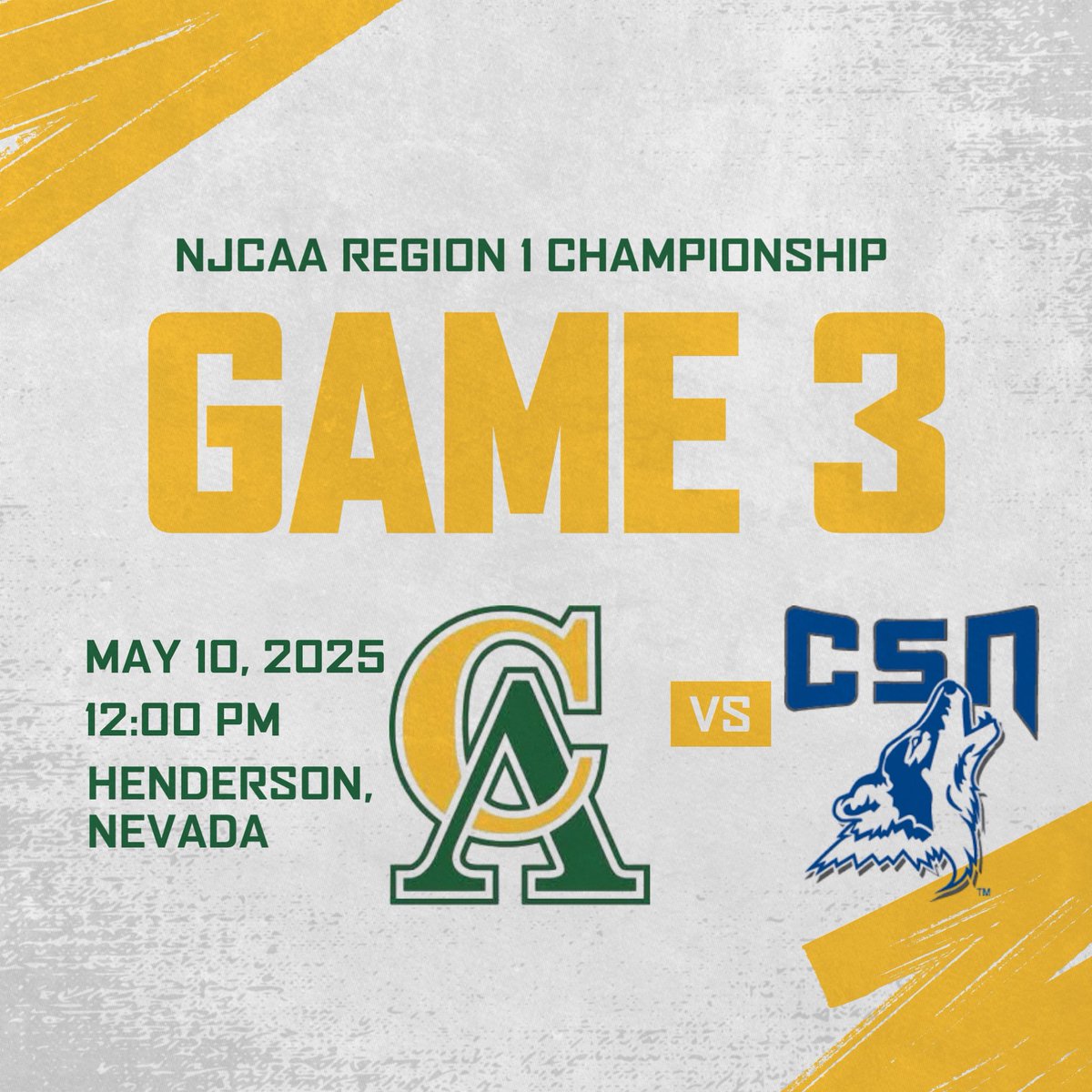 CAC_BaseballDB9's tweet image. Vaqueros take game 2 vs CSN 7-0 after great outing by Jonah Hergert going 8 scoreless innings! Game 3 will be tomorrow May 10 with first pitch at 12:00 pm!
📺-team1sports.com/csn/