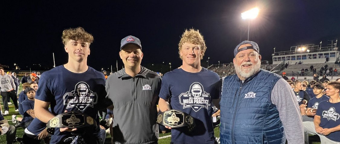 Colin Gurley (@colingurley56) on Twitter photo Beyond blessed to receive the Mega Camp Offensive MVP!!! Thank you <a href="/AFL_YorkPA/">AFL York PA</a> <a href="/RussellStoner24/">Russell Stoner</a> <a href="/CoachCregger/">Ben Cregger</a> <a href="/coachCPowell2/">Chaz Miller-Powell</a> <a href="/CoachMattGrz/">Matthew Grzechowiak</a> Beyond blessed to receive the Mega Camp Offensive MVP!!! Thank you <a href="/AFL_YorkPA/">AFL York PA</a> <a href="/RussellStoner24/">Russell Stoner</a> <a href="/CoachCregger/">Ben Cregger</a> <a href="/coachCPowell2/">Chaz Miller-Powell</a> <a href="/CoachMattGrz/">Matthew Grzechowiak</a>
