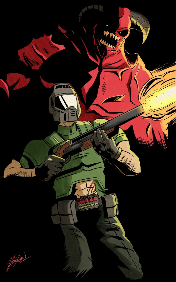 Json (Commissions Open) (@json_thefortman) on Twitter photo And I feel mighty!!
#DOOM And I feel mighty!!
#DOOM