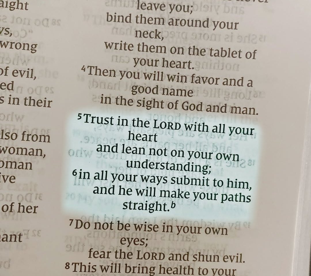 Proverbs 3:5-6