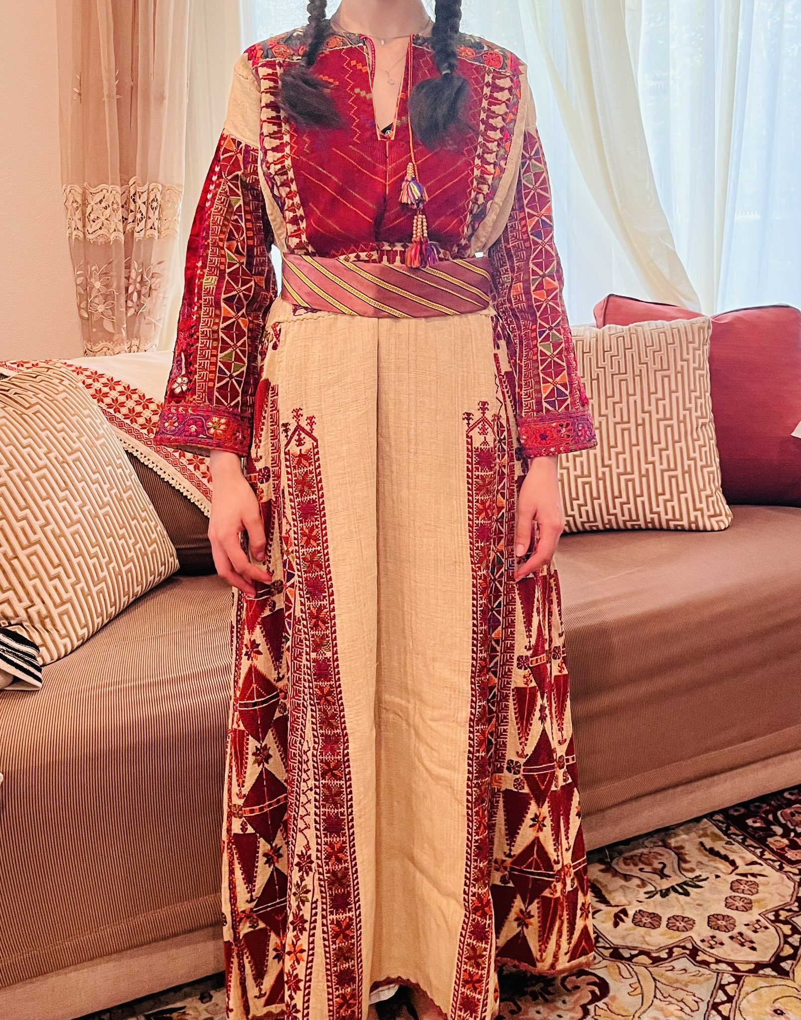 アバカ経絣大型筒状衣ミンダナオ島バゴボ族20世紀