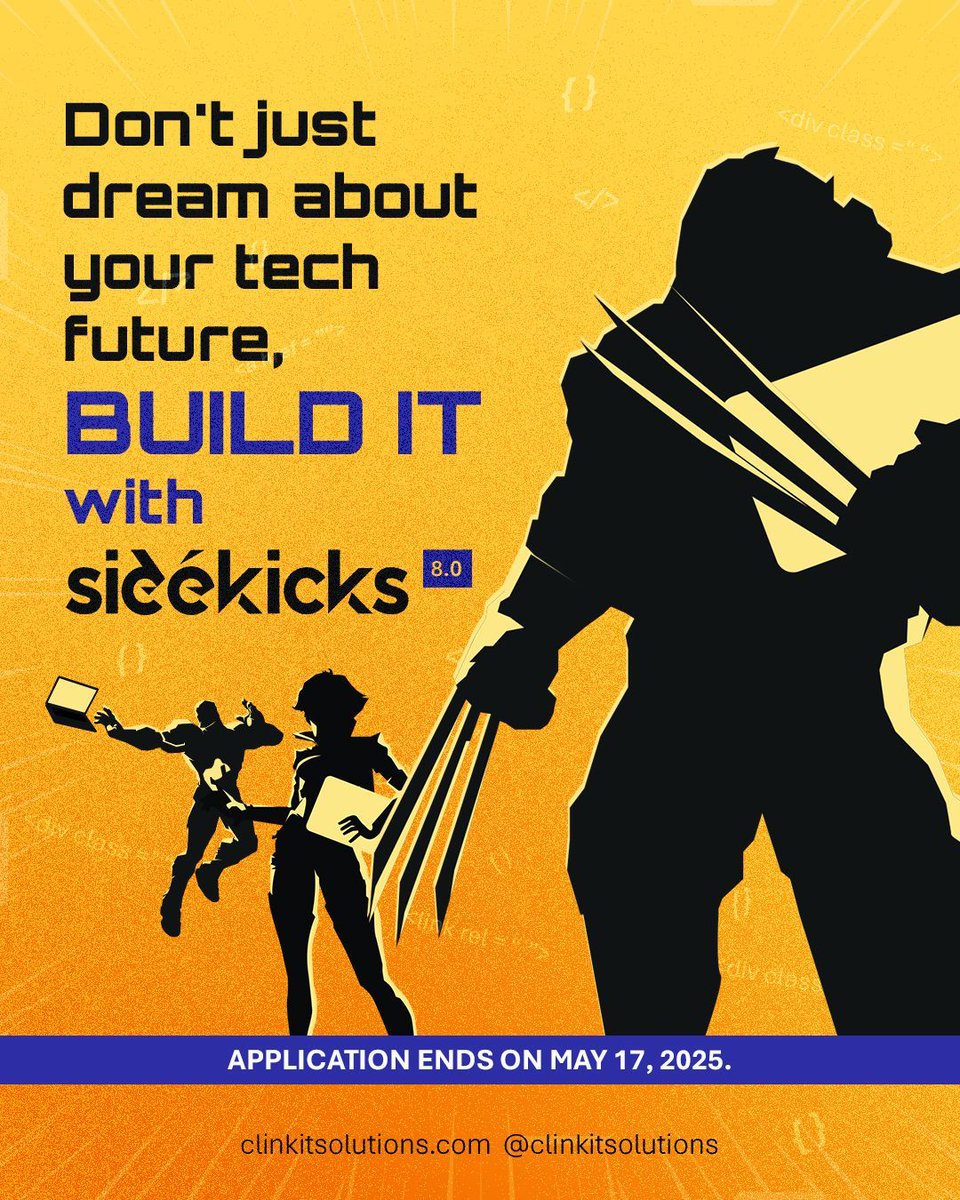 This isn't just an internship – it's your chance to become a future IT superhero! 🦸‍♀️🦸‍♂️
Apply Now: clinkitsolutions.com/sidekicks-8-0/

#Sidekicks8 #Sidekicks #SidekicksProgram #ClinkITSolutions #Internship #SoftwareDevelopment #SoftwareDeveloper #IT #Sales #Tech #MarvelRivals #Heroes