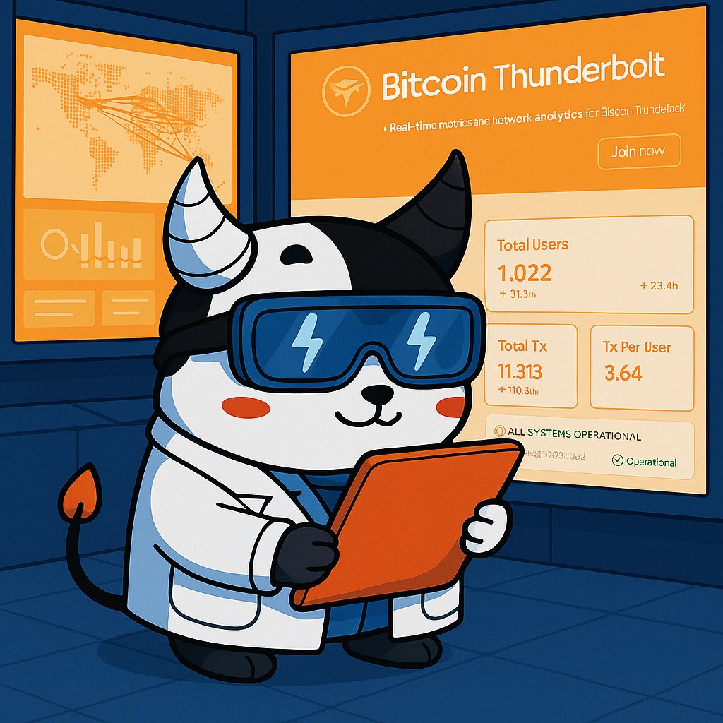 Follow Bitcoin Thunderbolt in real time ⚡️

data.thunderbolt.lt

Users, transactions, and global activity as Thunderbolt continues to grow.