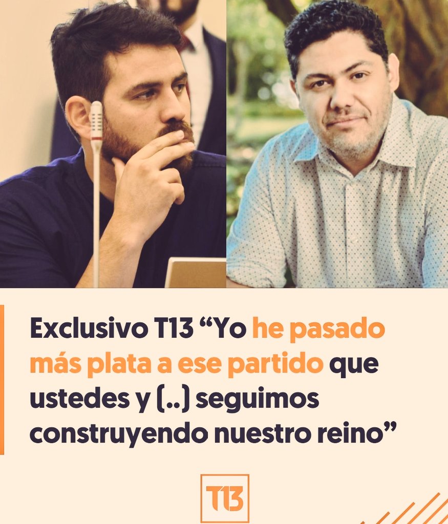 Los de <a href="/elfrente_amplio/">Frente Amplio Chile</a> se están "construyendo un reino..."
Así se lo dice el diputado del FA <a href="/diego_ibanezc/">Diego Ibáñez</a> al psiquiatra de <a href="/GabrielBoric/">Gabriel Boric Font</a> el chanta de <a href="/albertolarrains/">Alberto Larraín</a> de #ProCultura