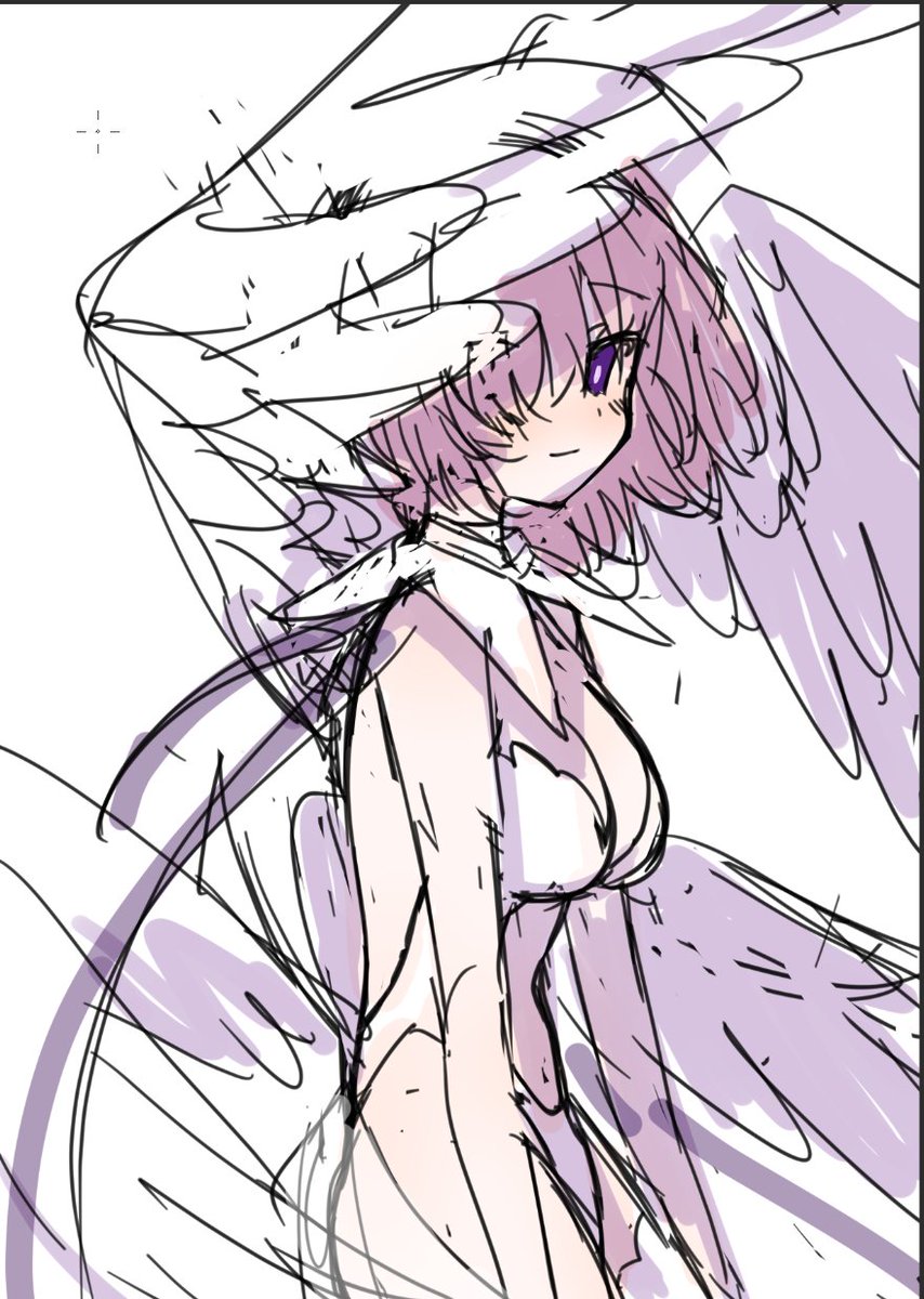 マシュ・キリエライト(Fate) 「これは昔描いた思想の絵なんですけど、こういう思想を抱くのはあながち間違いではなか」|はるかっぱのイラスト