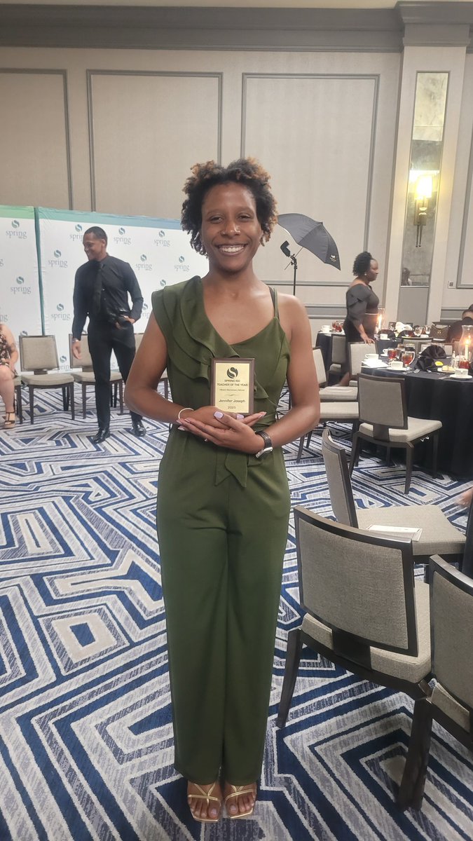 Congratulations to our <a href="/HirschHawk/">Hirsch Elementary</a> Teacher of the Year, Jennifer Joseph, who was recognized at <a href="/SpringISD/">Spring ISD</a> Employee Recognition Banquet!